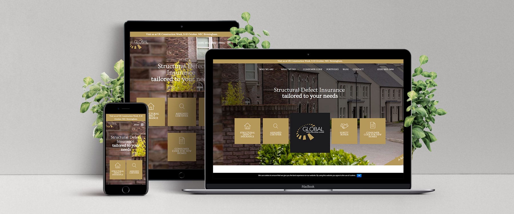 Redevelopment Of Global Home Warranties Website WebsiteNI   Ghw Mockup 