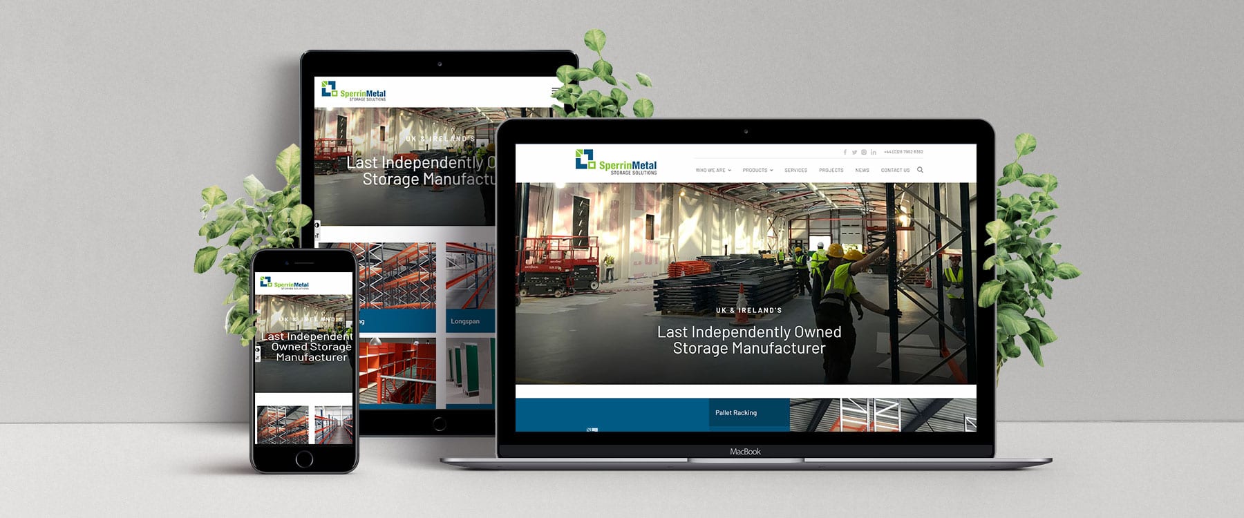 Bespoke New Website for Sperrin Metal Storage Solutions Image